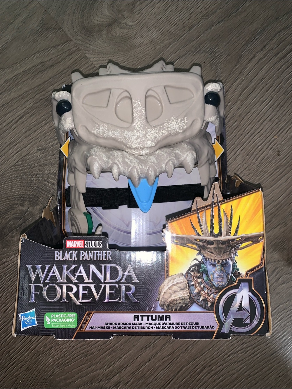 Marvel Attuma Shark Armor Mask in White with Blue Accent